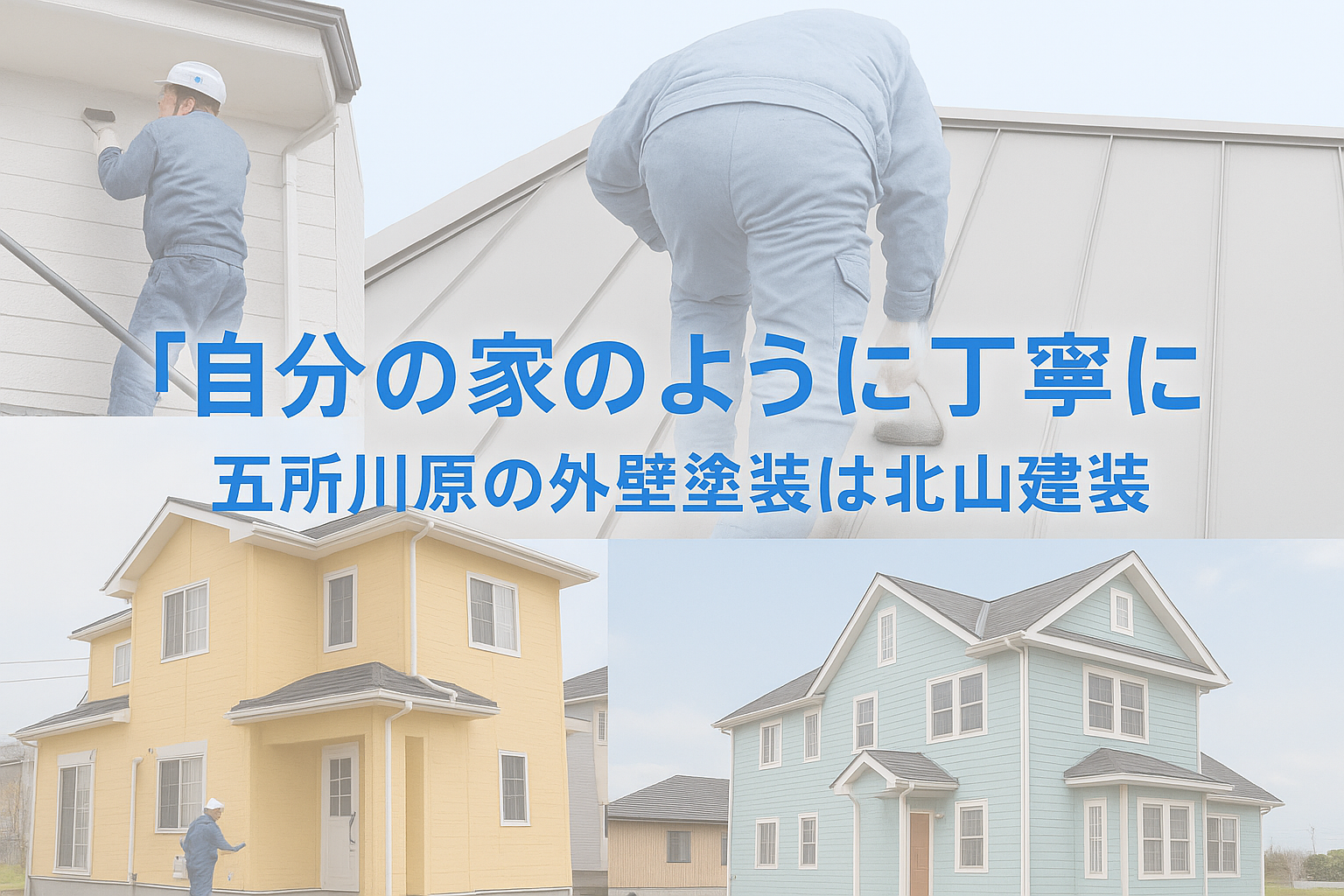 「自分の家のように丁寧に」―五所川原の外壁塗装なら北山建装にお任せ!